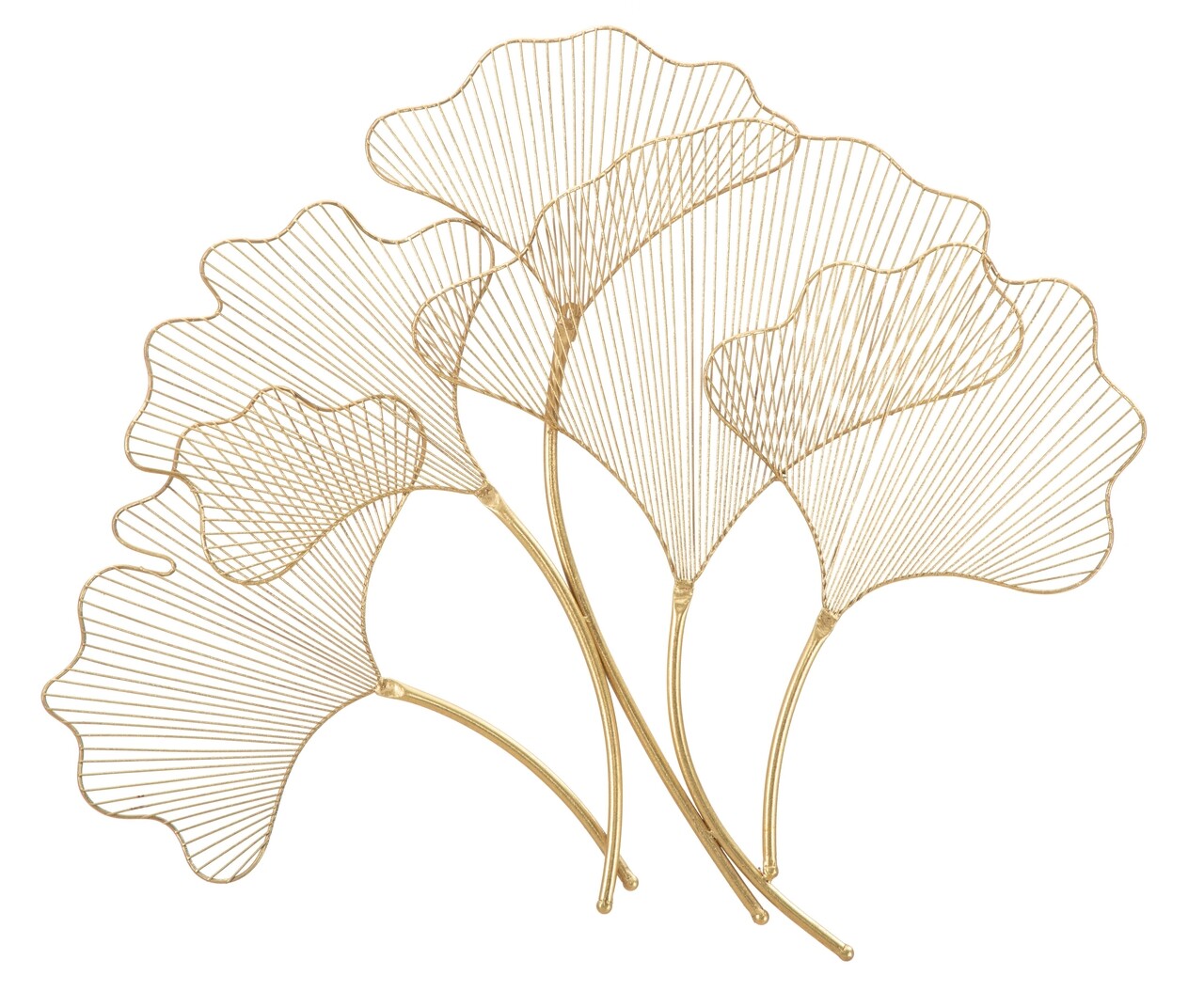 Decoratiune de perete Glam Leaf, Mauro Ferretti, 79x68 cm, fier, auriu - imagine 7